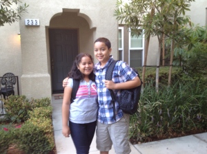 First day of school, August 2012